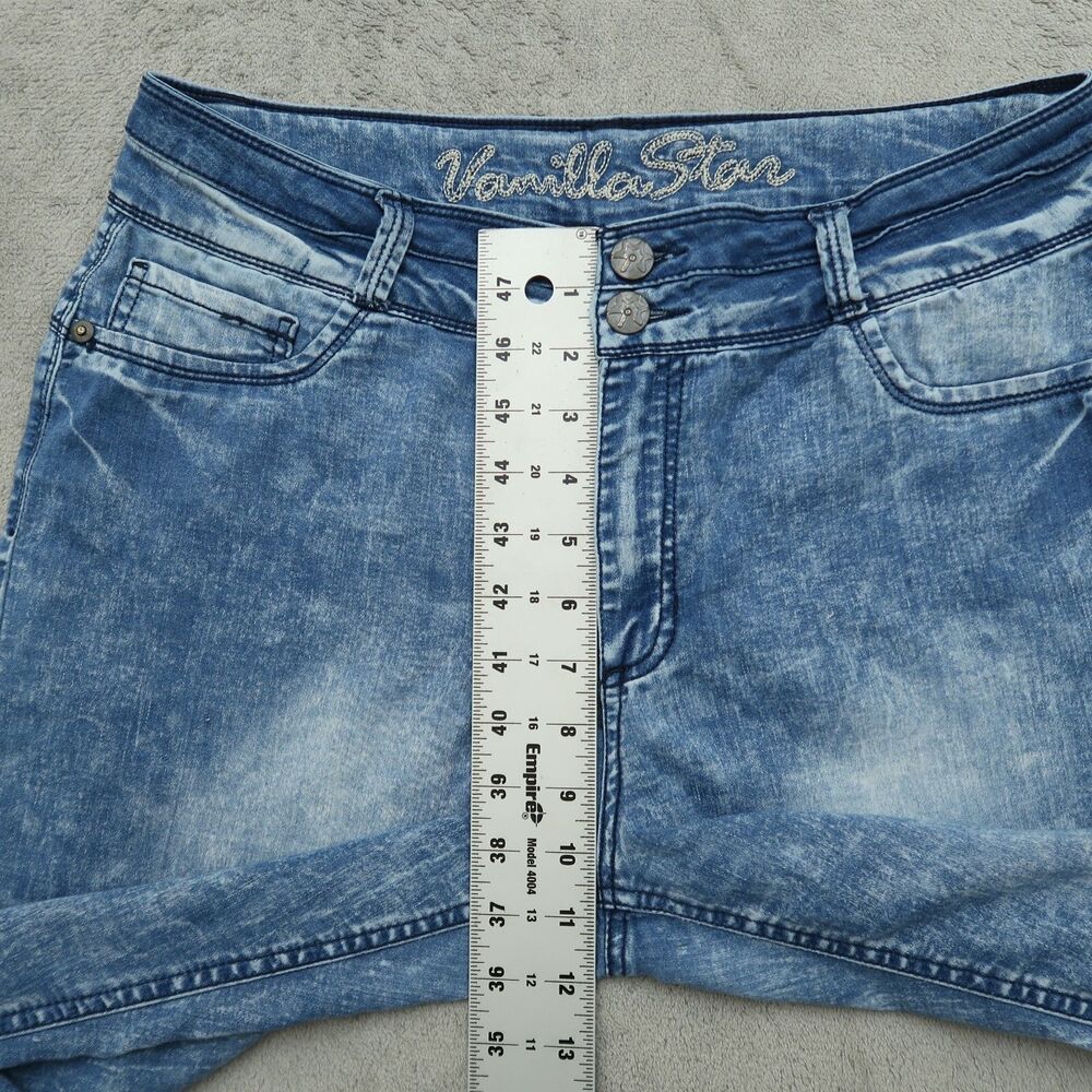 Vanilla Star Jeans Junior's Size 13 Blue Mid-Rise Skinny Pants 28" Inseam - Picture 6 of 14